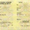 Свидетельство о рождении Молдавия